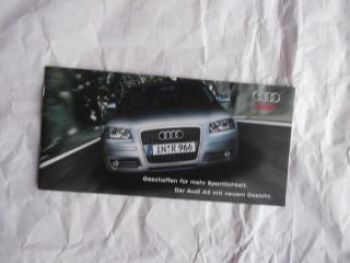 Audi A3 Typ 8P Juni 2005 Prospekt NEU