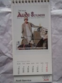 Audi Service Auto Union 8-Zylinder Zwickau Tischkalender 2003