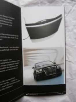 Audi A8 Bang & Olufsen Flyer Intern Prospekt NEU Rarität D3 4E