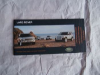 Land Rover Defender Freelander Discovery Range Rover Flyer