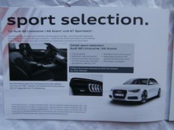 Audi A6 & A7 Sportback sport selection Businesspaket 2/2013 NEU