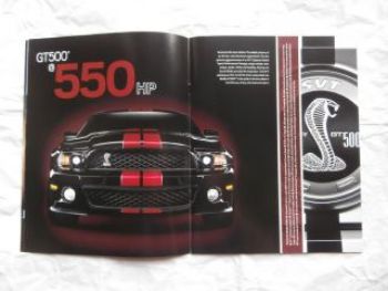 Ford Mustang 2011 V6 GT +Premium + Shelby GT500 Brochure,