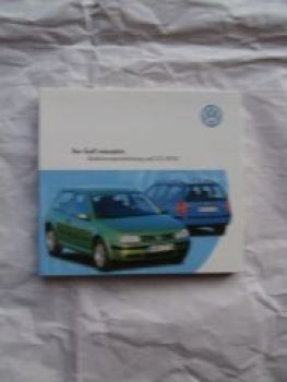 VW Golf IV +Variant Typ 1J1 Bedienungsanleitung interaktiv NEU
