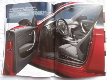 BMW 1er Coupé E82 Argumente Juli 2007 Rarität intern