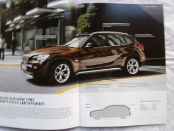 BMW Argumente X1 E84 Prospekt Juli 2009 Rarität