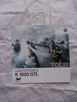 BMW K 1600 GTL Prospekt Januar 2014 NEU