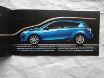 Mazda 3 Flyer Prospekt Juni 2009 NEU