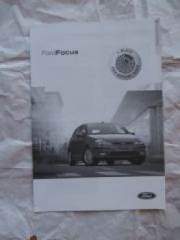 Ford Focus +Ghia +Exclusiv Preisliste 11.10.2002 NEU