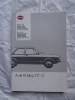 Audi 80 Mod. 77-78 Bildkatalog von 1994 Rarität NEU