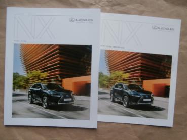 Lexus NX 300 300h Prospekt Februar 2018 +Preisliste