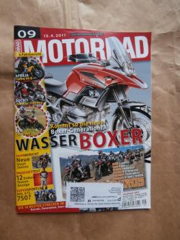 Motorrad 9/2011 Aprilia Tuono V4R,Suzuki GSX-R 600 und 750 vs. Triumph Daytona 675R,Ducati Monster 1100Evo,