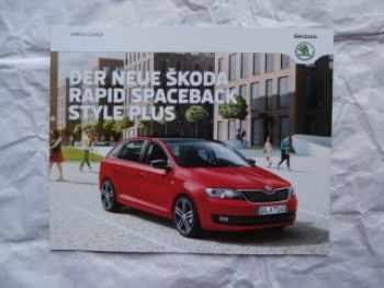 Skoda Rapid Spaceback Style Plus Typ NH Januar 2014 NEU