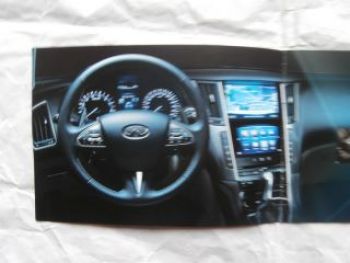 Infiniti Q50 Prospekt Vorstellung Flyer Januar 2014 NEU