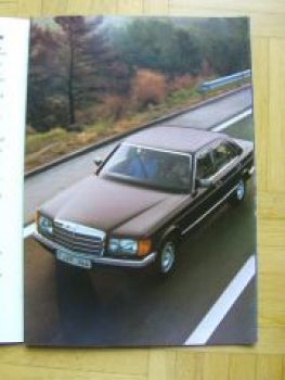 Mercedes Benz W126 280S 280SE 280SEL Prospekt 1/1983