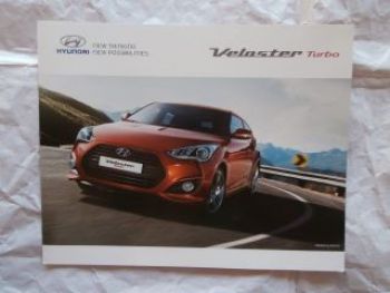 Hyundai Veloster Turbo Prospekt August 2012 Rarität