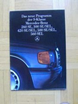 Mercedes Benz S-Klasse W126 260SE-560SEL 8/1985