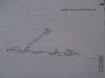 BMW Tourenradhalterung Bedienungsanleitung 12/1999