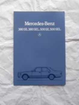 Mercedes Benz 380SE,380SEL 500SEL 500SEL W126 12/1983