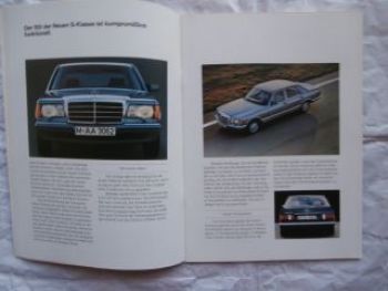 Mercedes Benz 380SE 380SEL 500SE 500SEL W126 10/1979