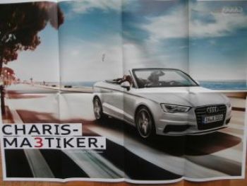 Audi A3 Cabriolet Poster Typ 8V 2014 NEU