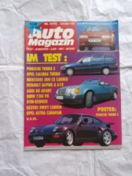 Auto Magazin 10/1992 Mercedes 300CE-24V Cabrio,Mitsubishi 3000GT