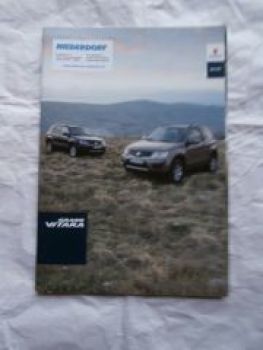 Suzuki Grand Vitara 3-türer 5-türer Typ NGV August 2013
