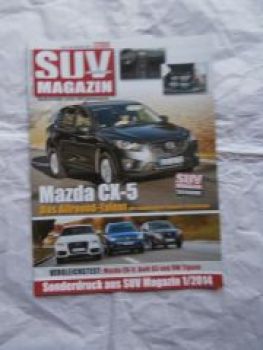 SUV Magazin 1/2014 Mazda CX-5 vs. Audi Q3 vs. VW Tiguan