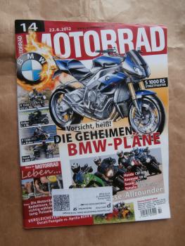 Motorrad 14/2012 Aprilia RSV4 R APRC vs. Ducati 1199 Panigale,Vergleichstest Kawasaki VN1700 Voyager Custom