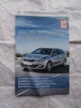 Auto Bild Peugeot 308SW 16 Seiten Extra Sonderdruck