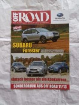 Off Road 11/2013 Subaru Forester 2.0d vs. Kuga 2.0TDCi vs. Tigua