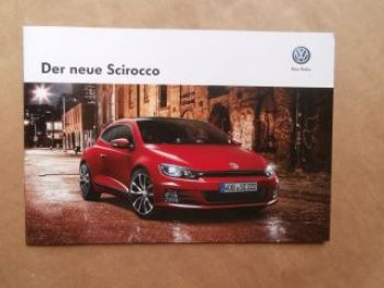 VW Scirocco +R-Line Prospekt März 2014 NEU