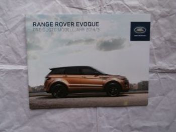 Land Rover Range Rover Evoque Preisliste 2014/3