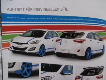 Hyundai i30 Zubehör Prospekt 2013 NEU