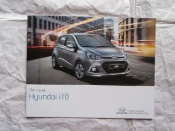 Hyundai i10 Prospekt Dezember 2013 NEU