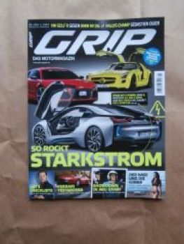 grip das Motormagazin 2/2014 BMW i8 vs. SLS AMG E-Drive vs. R8 e