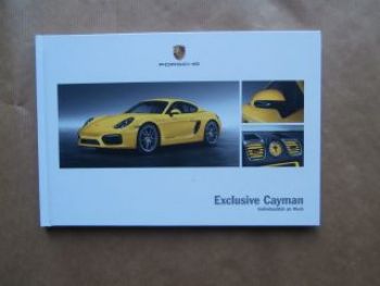 Porsche Cayman Exclusive Dezember 2013 Buch NEU