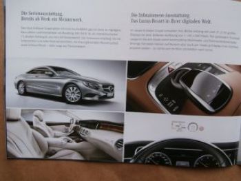 Mercedes Benz S-Klasse Coupé C217 Prospekt NEU April 2014