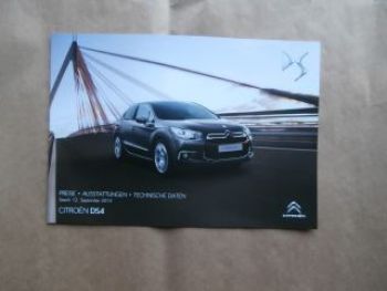 Citroen DS4 Preisliste 12.9.2013 NEU