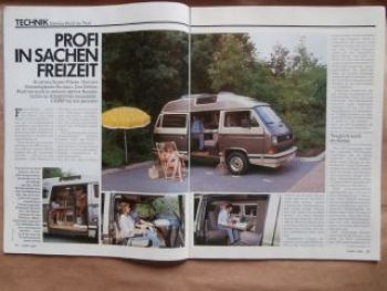 CAMP 12/1985 Dehler Profi VW T3, BMW 324d E30 +Bürstner Club 420
