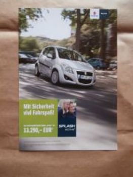 Suzuki Spash active April 2013 Prospekt NEU