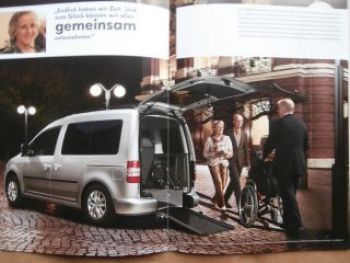 VW T5 Multivan +Caddy Prospekt für Behinderte November 2013