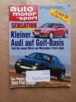 AMS 26/1993 VW Golf TDI vs. TD vs. D,Fiat Coupé 16V Turbo Plus