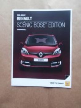 Renault Scénic Bose Edition Prospekt März 2013 NEU Rarität