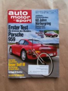 AMS 12/1987 Porsche 959, Peugeot 405, Audi 90 Quattro,