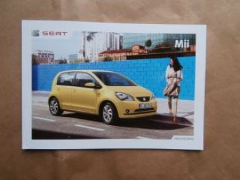 Seat Mii Reference Style April 2014 Prospekt +Preisliste NEU