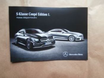 Mercedes Benz S-Klasse Coupé Edition 1 C217 7.4.2014 NEU