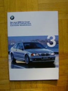 BMW 3er Coupe E46 Prospekt März 1999 NEU