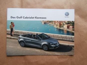 VW Golf7 Cabriolet Karmann Prospekt Dezember 2013 NEU