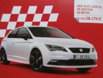 Seat Leon SC FR Edition Mai 2014 NEU Rarität