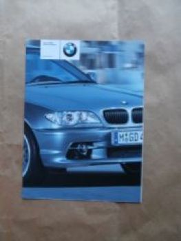 BMW 3er Coupé E46 Aerodynamik Prospekt Poster Mai 2003